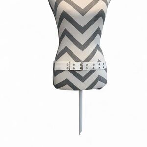 White Belt w/ Silver Grommets